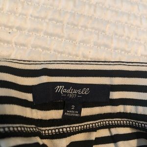 Madewell Skirts - Madewell black and white striped miniskirt. Madewell Skirts - Madewell black and white striped miniskirt.